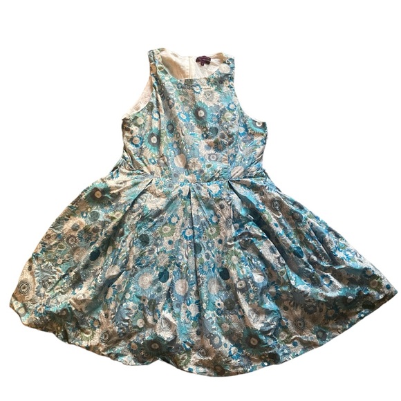 Lord & Taylor Dresses & Skirts - Liberty Art Fabrics Lord & Taylor Sleeveless A-line Swing Dress Cotton